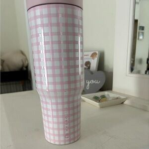 Hydrojug 32oz pink gingham sport